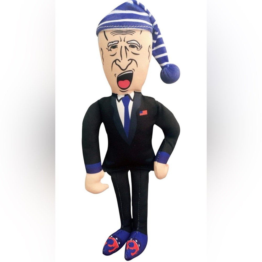 Sleepy Joe Biden Squeaky Dog Chew Toy. Brand New NWT